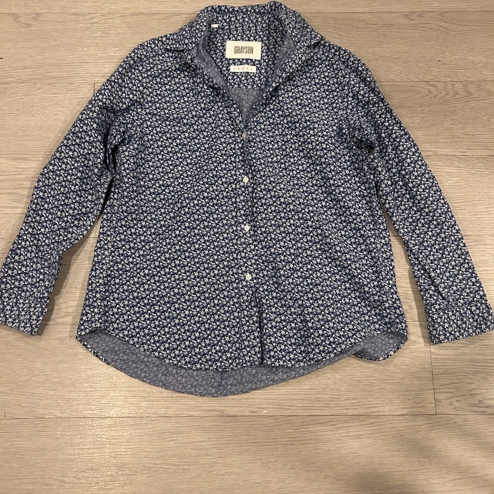 Grayson The Hero All Over Flower Print Navy Size 3 Medium